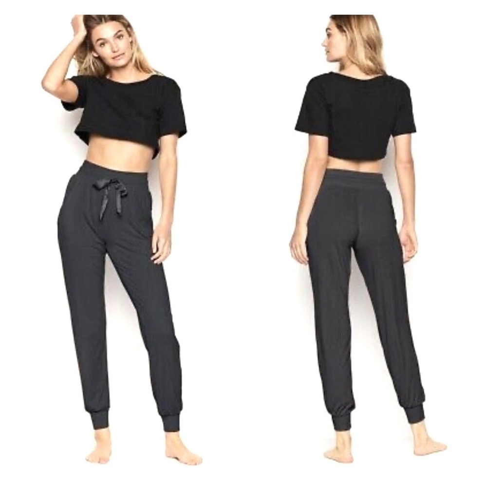 Victoria's Secret Black Track Pants with Elastic Waistband XS